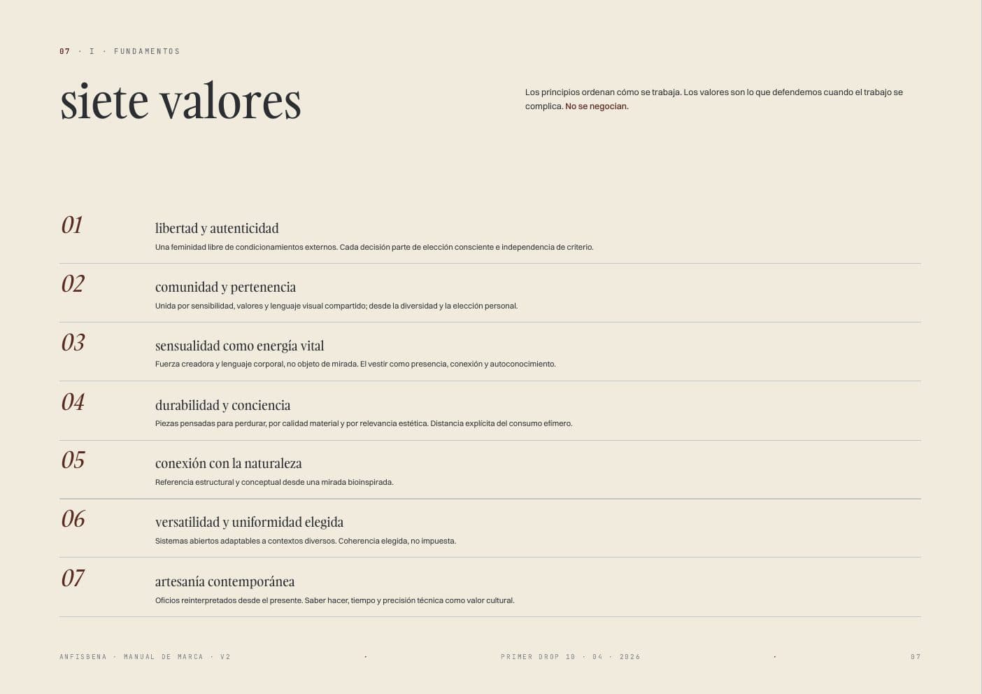 Anfisbena — spread 3 del manual de marca por Tramarca