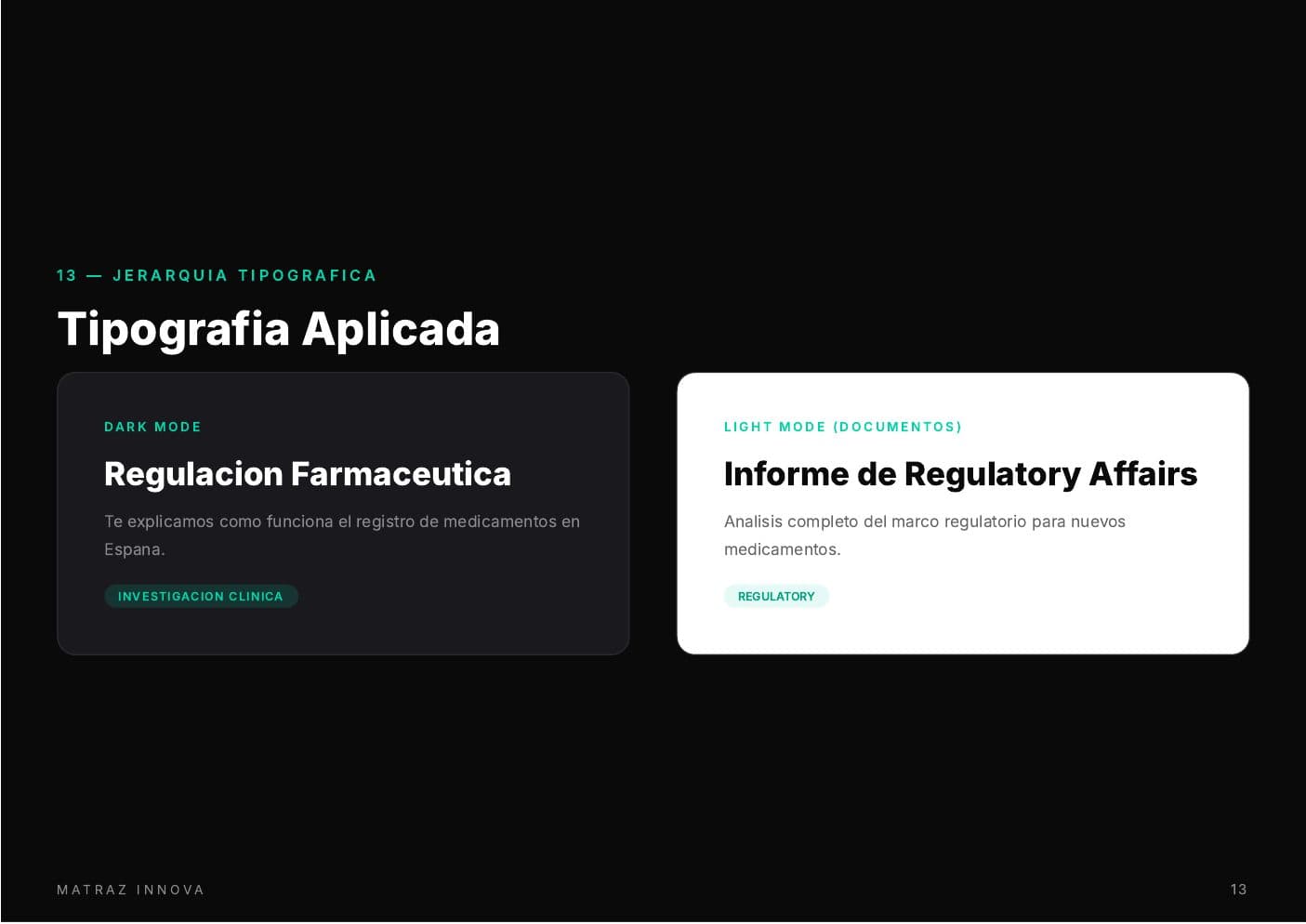 Matraz Innova — spread 6 del manual de marca por Tramarca