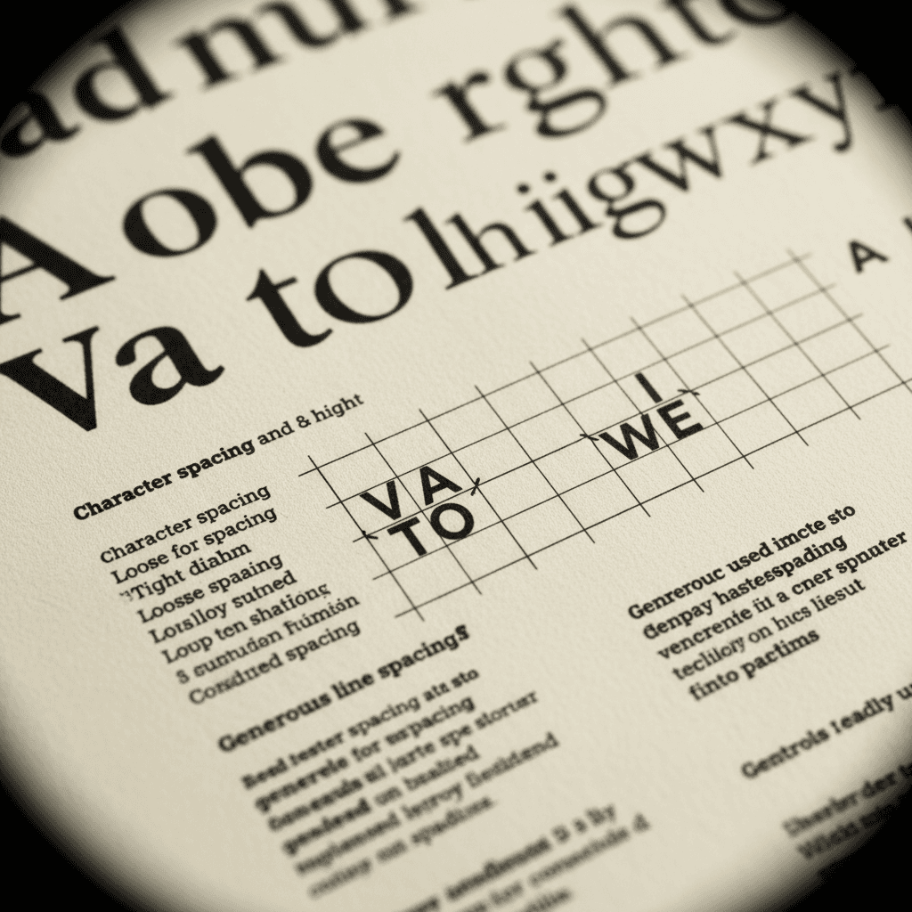 Specimen tipográfico — familias y jerarquías documentadas